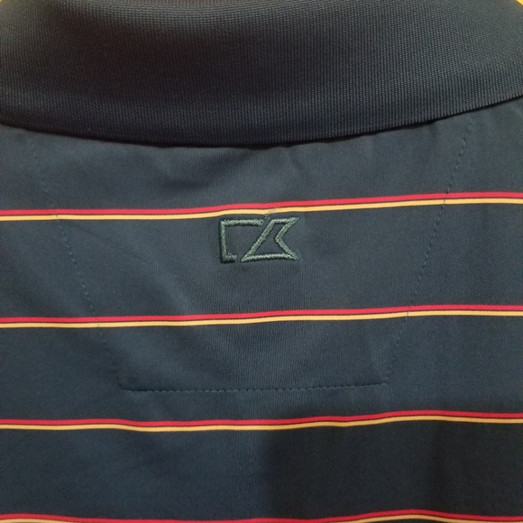 Cutter & Buck Friday Harbor Stripe Polo 3XB - Picture 4 of 7